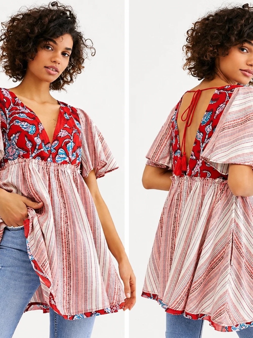 Free People Under The Sun Tunic | Boho Shirt Dress | Size M